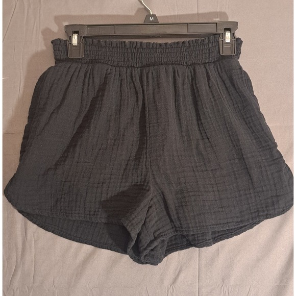aerie Pants - Aerie Casual Shorts Women's Size Small Black Pockets Elastic